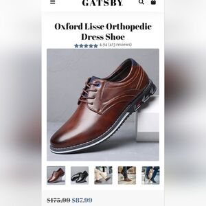 Men's Brown Leather Dress Shoes